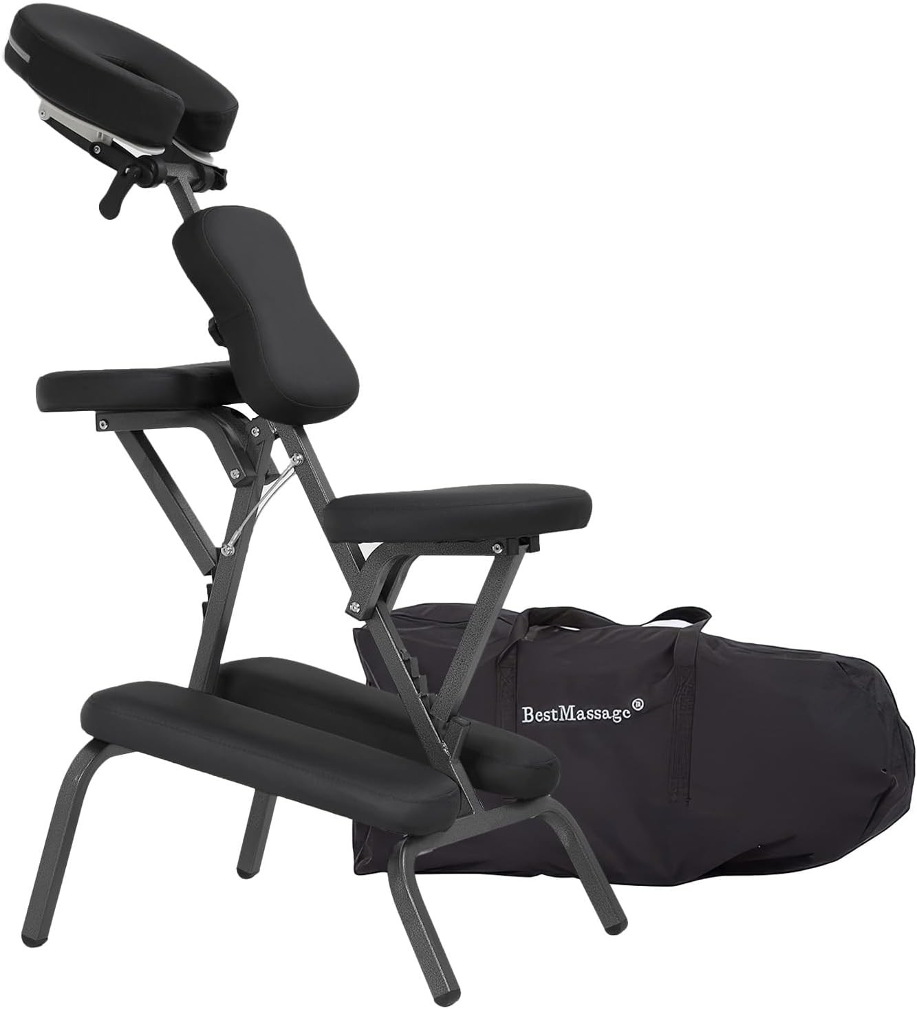 Portable Massage Chair Tattoo Chair Foldable Therapy Chairs W/ Adjustable Face