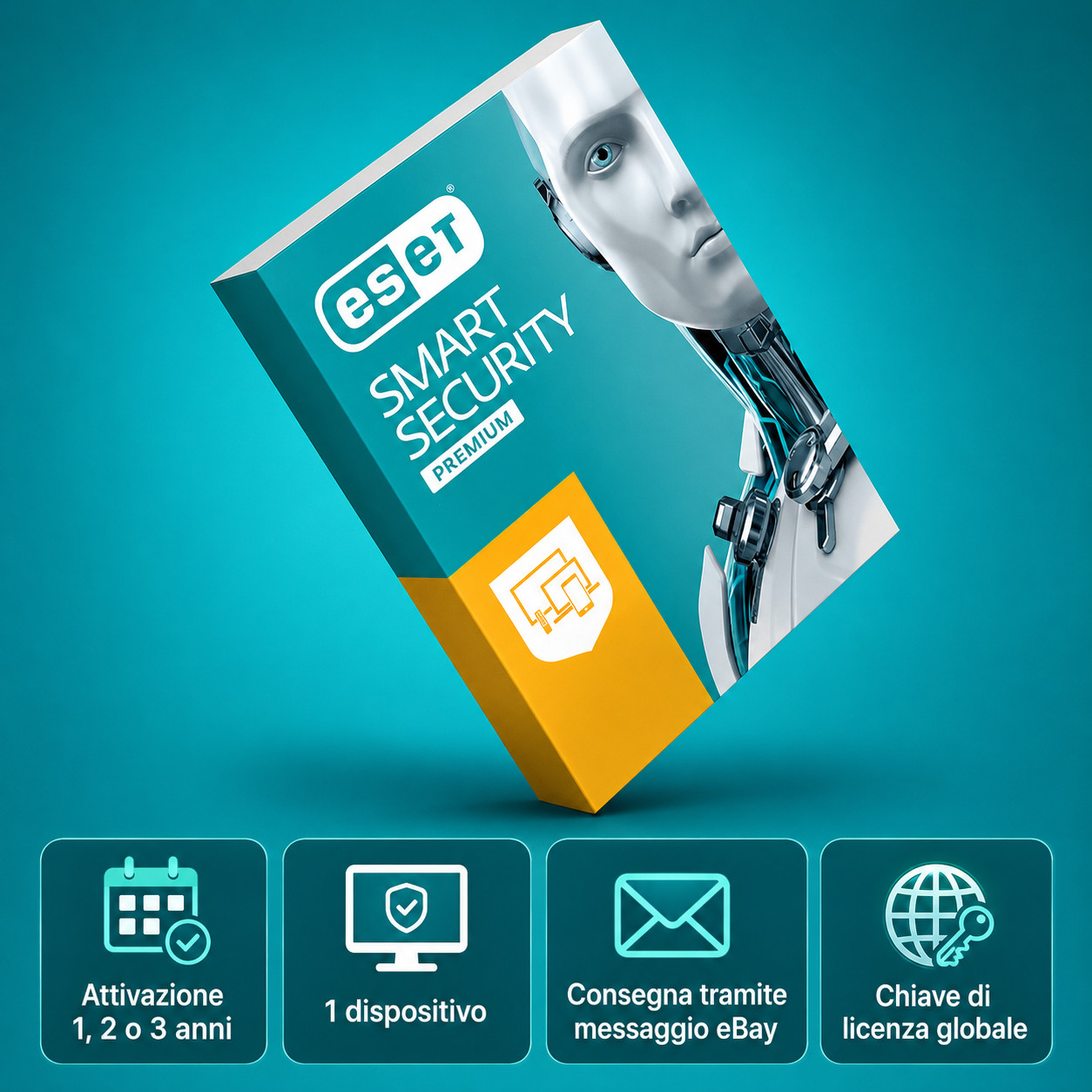 Eset Smart Security Premium 2026 - 1 2 3 Years 1 PC - Worldwide Activation