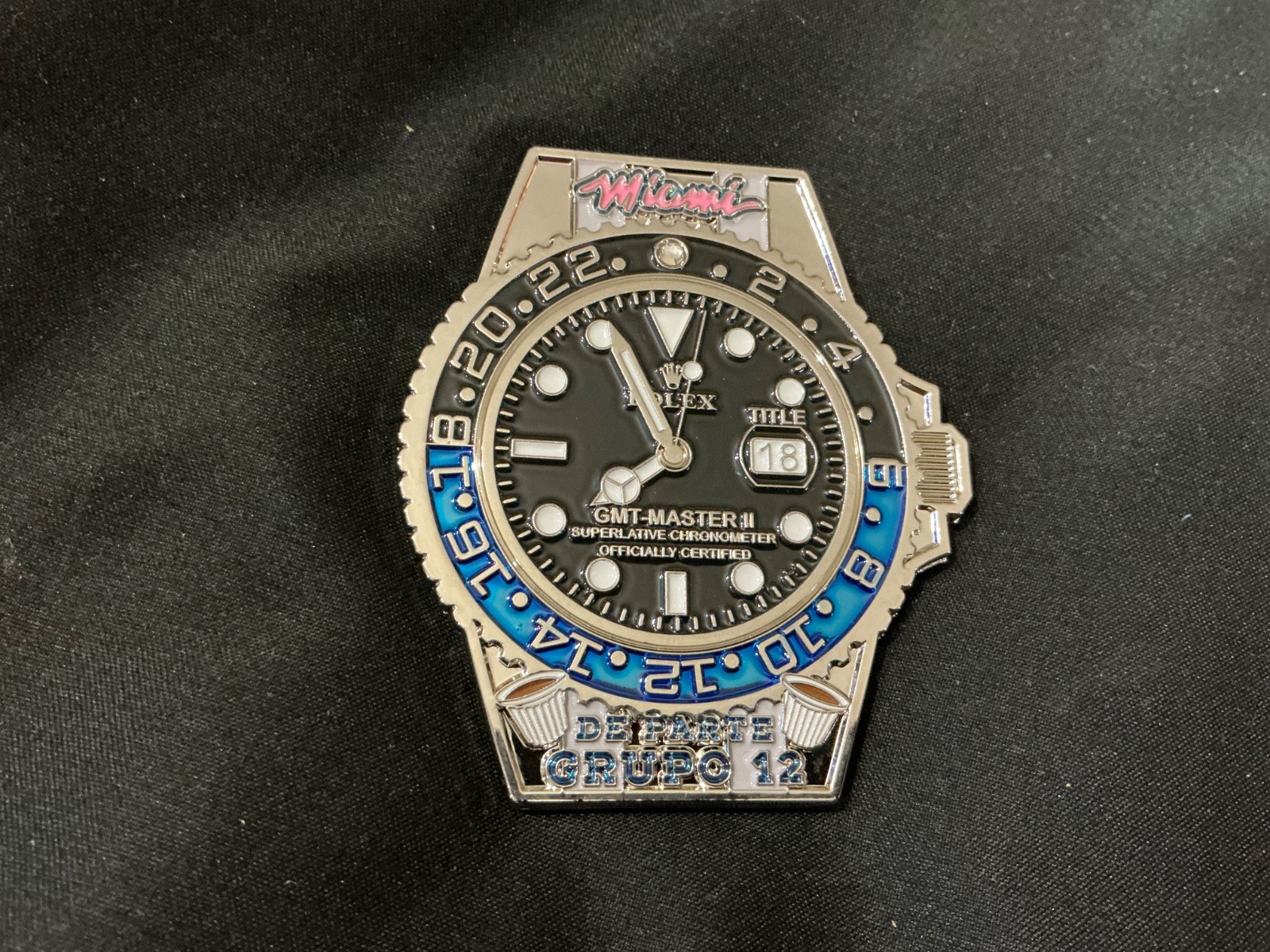 DEA FINANCIAL INVESTIGATIONS TEAM”ROLEX”MIAMI CHALLENGE COIN
