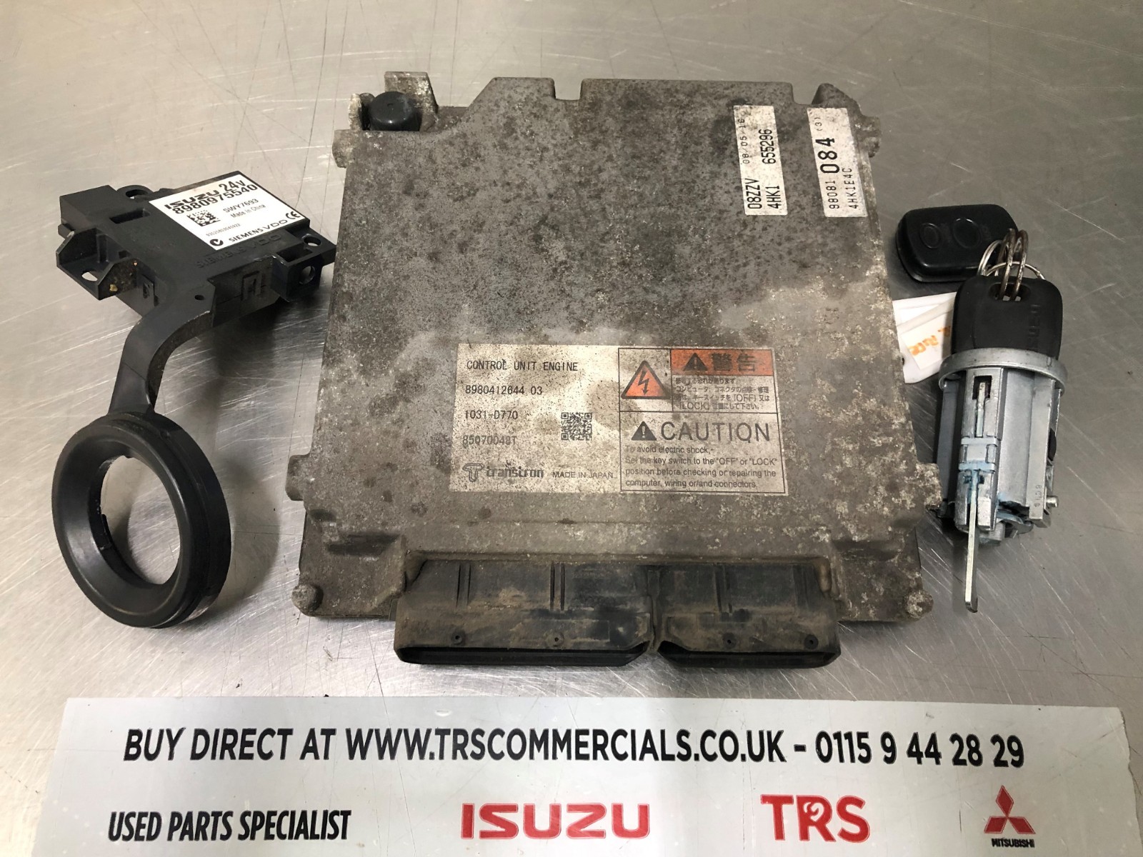 Used Isuzu Truck 4HK1 Euro 4 ECU, Transponder & Keys 8980810843