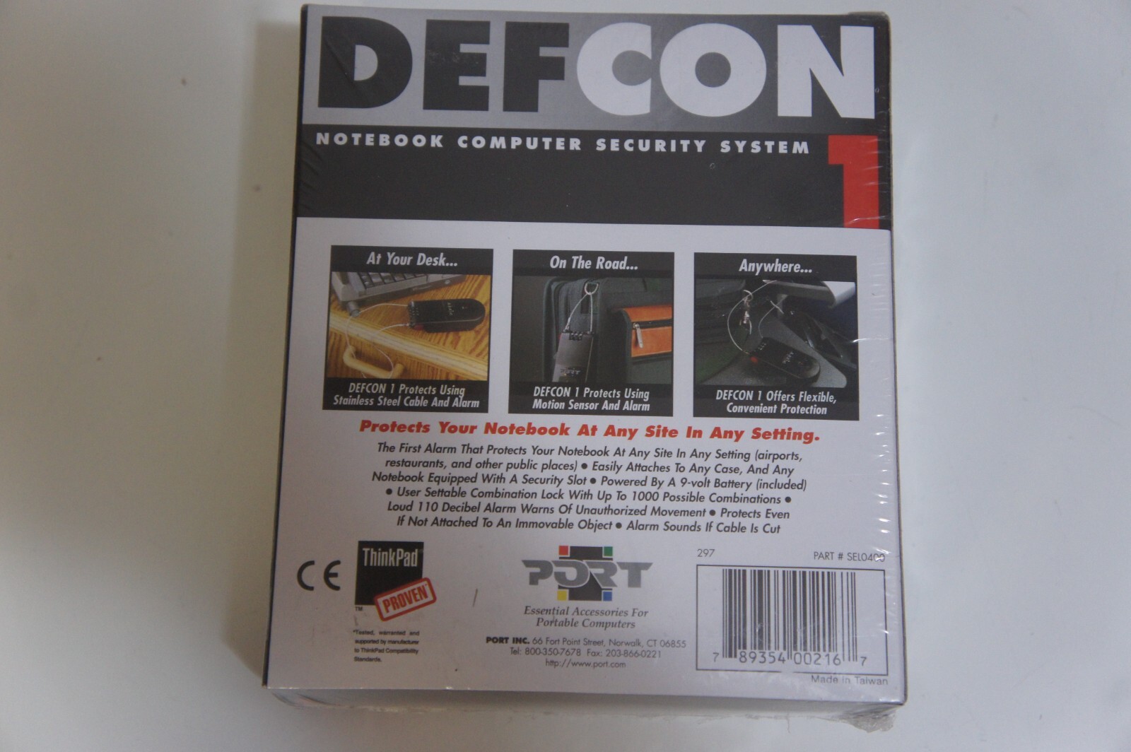 DEFCON 1 Notebook Computer Security System NEW SEALED