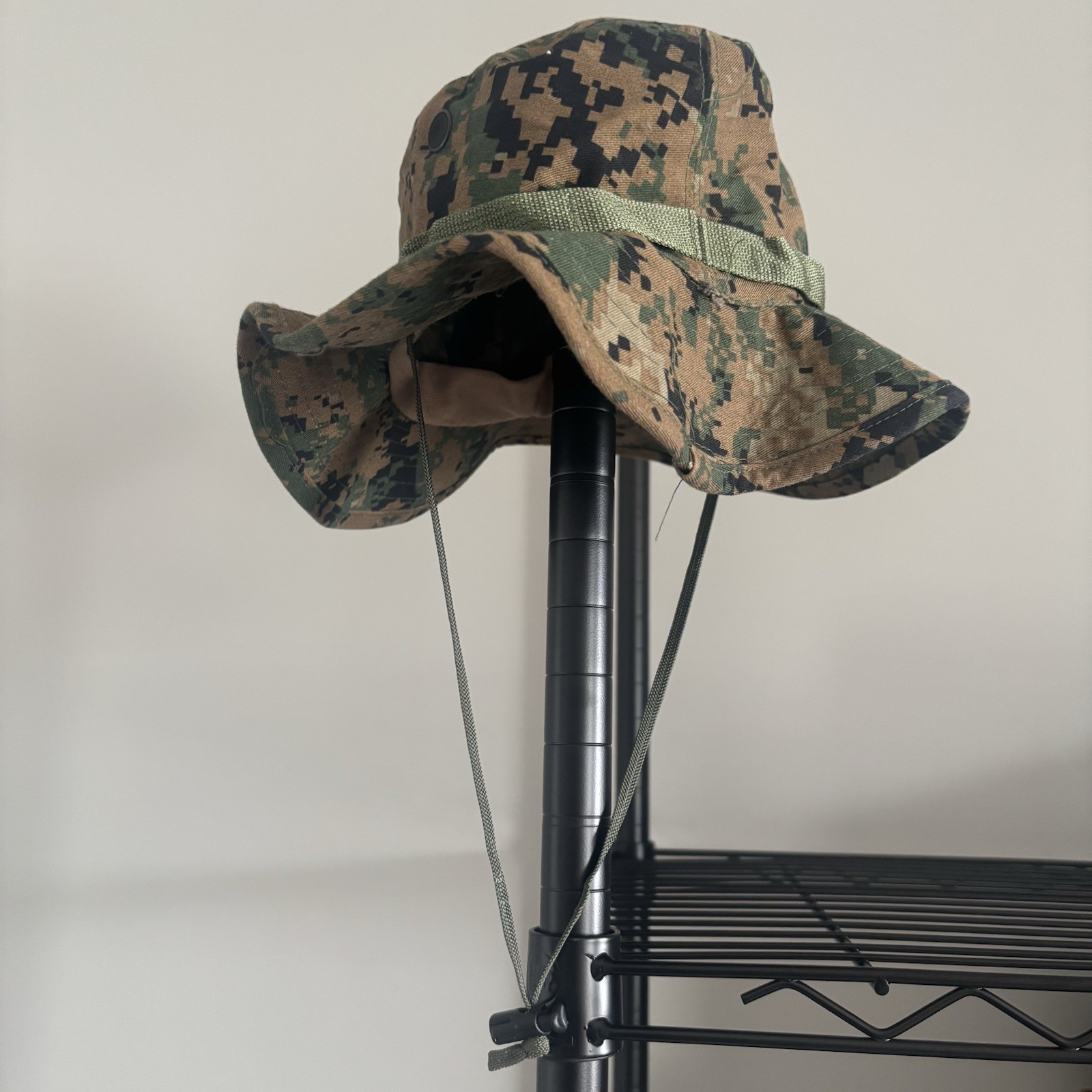 USMC MARPAT Woodland Digital Camo Boonie Hat Sun Bucket Cover Military Sz Small