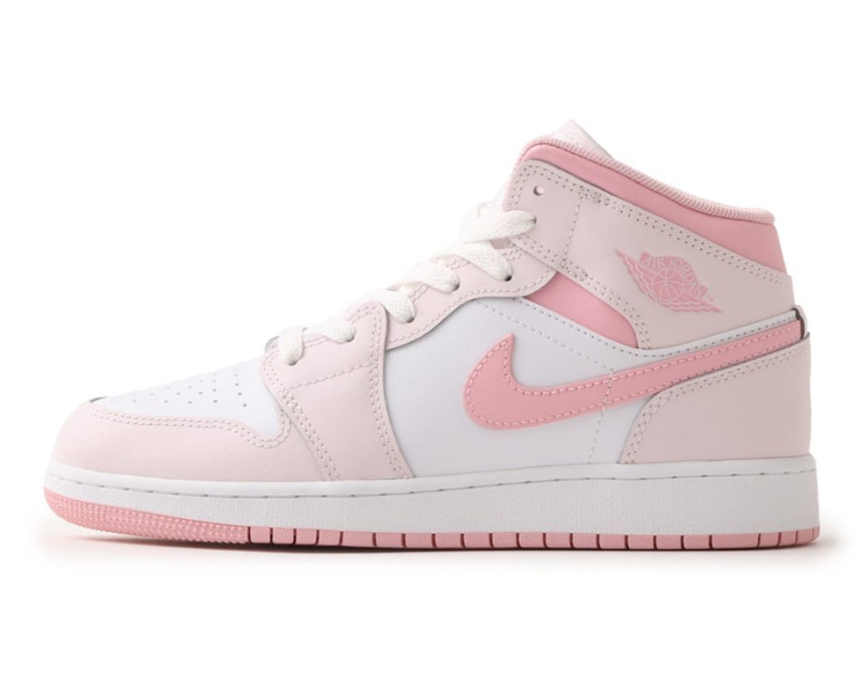 Nike Air Jordan 1 Mid Pearl Pink White DQ8423-600 GS & Women's Size New