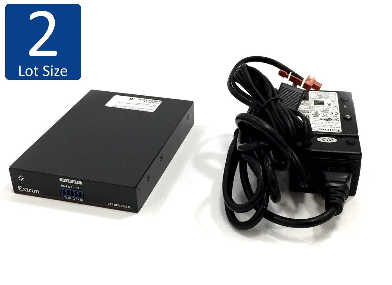 LOT OF 2 Extron DTP 230 Rx Receiver HDMI Over Twisted Pair Extender 33-1720-01