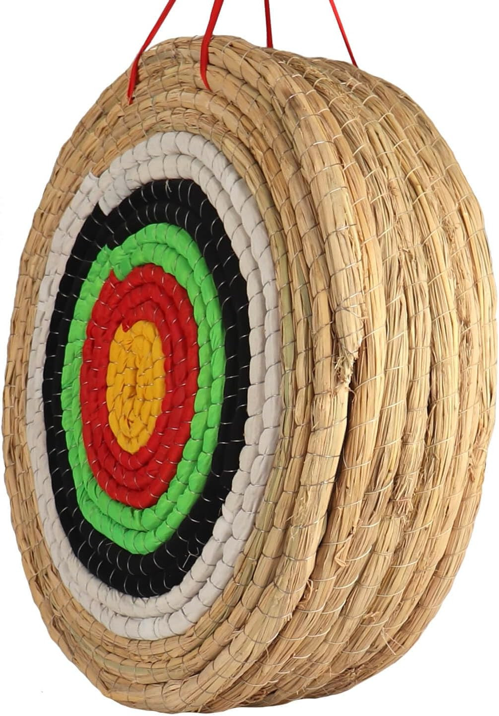 Traditional Solid Straw Archery Target - Three Layer for Shooting Practice
