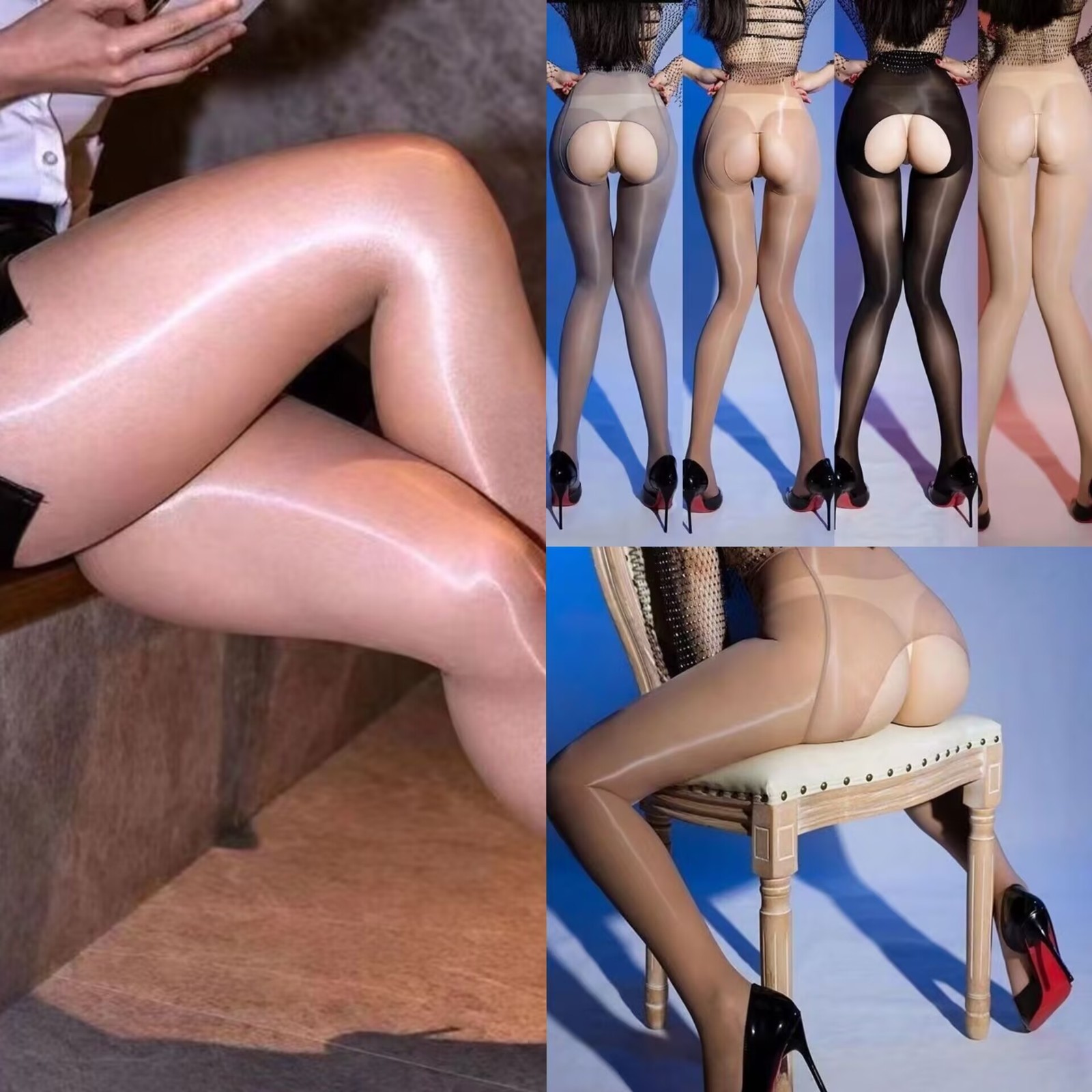 330lbs High Gloss Pantyhose Tights Elastic Oil Shiny Glossy Stockings Hosiery