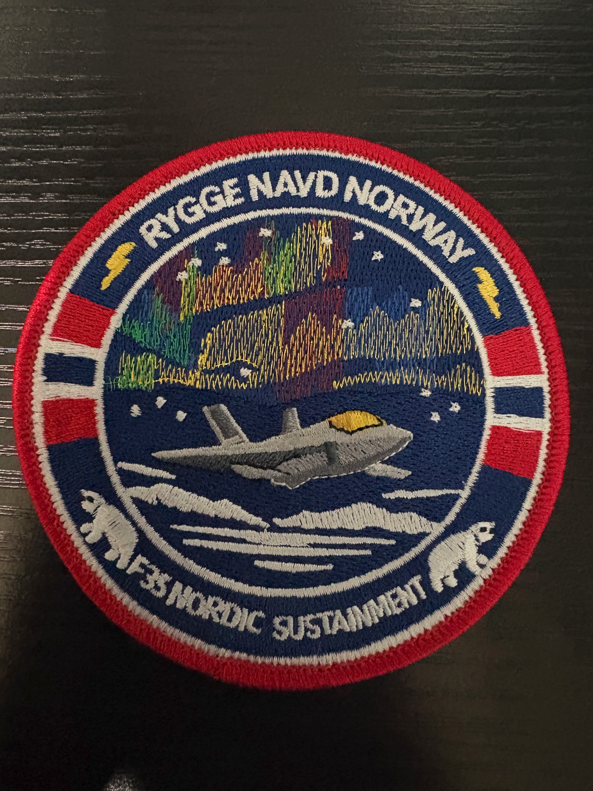 Rare Rygge NAVD Norway F-35 Lightning Nordic Sustainment Patch