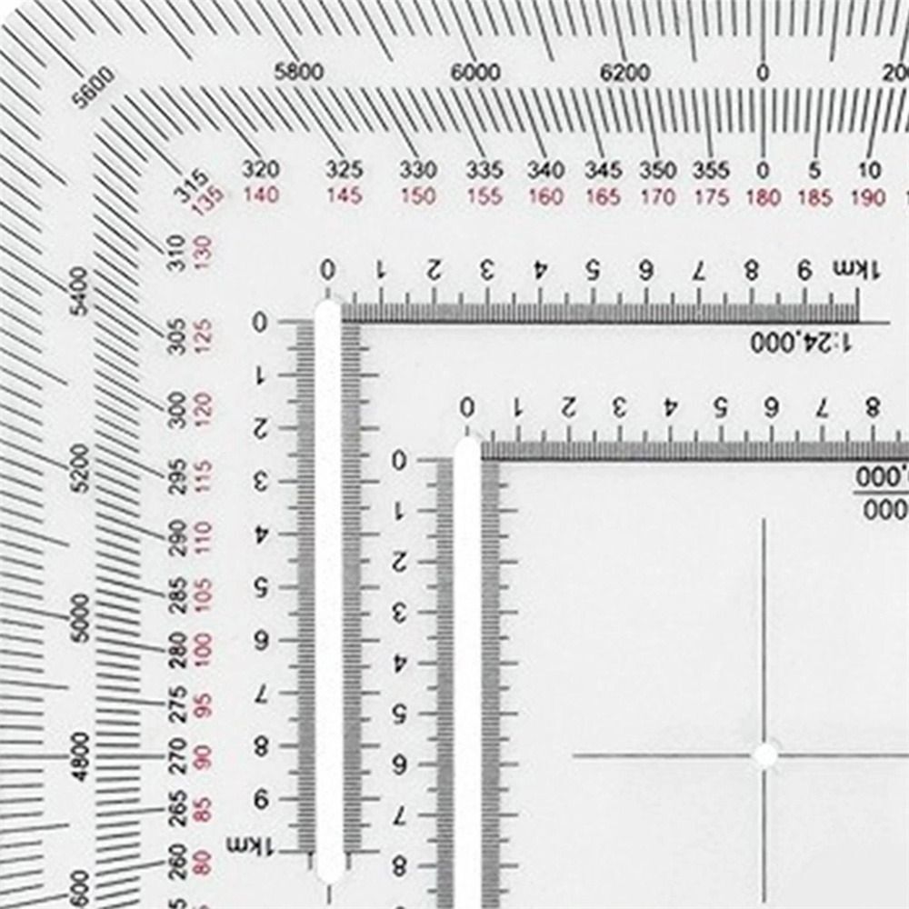 Land Navigation Protractor Coordinate Protractor Map Protractor Topographical