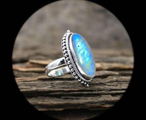 Moonstone 925Sterling Silver Beautiful Handmade Top Quality Ring All Size MO2092