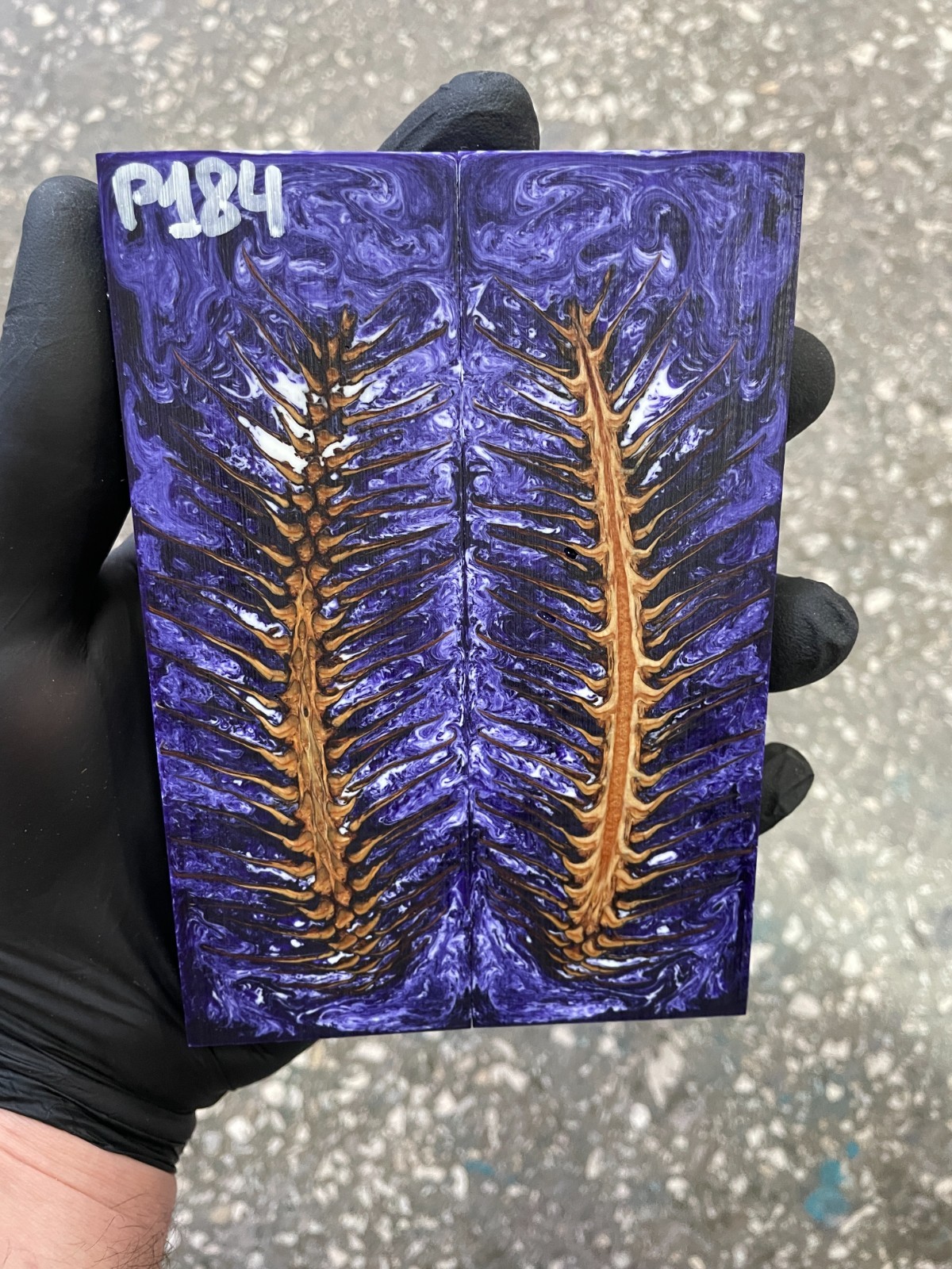 Pinecone Resin Knife Scales Stabilized Pair Handle Material Knifemaking P184