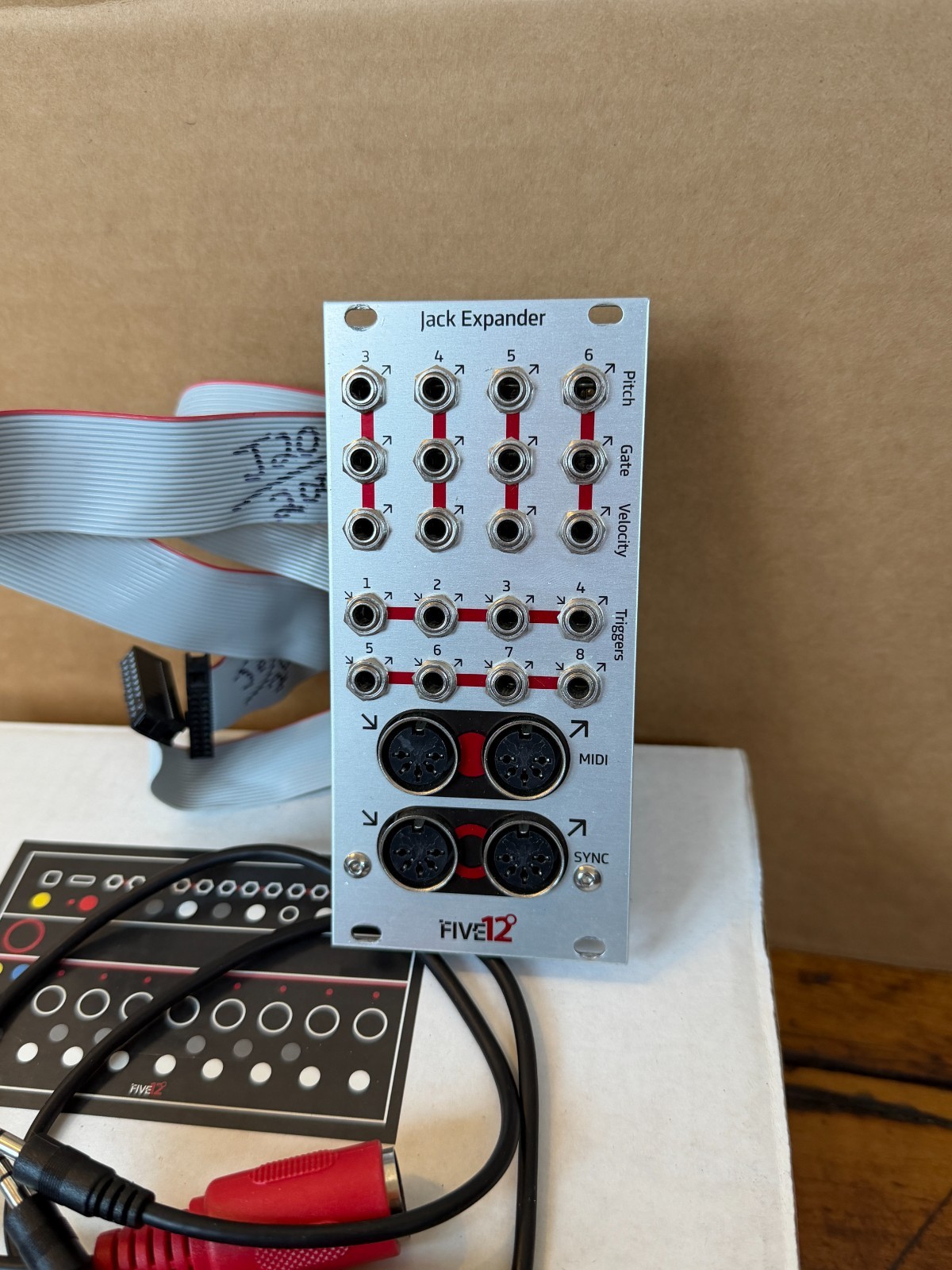 Five12 Vector Sequencer and Jack Expander Mk1 Silver Eurorack Module