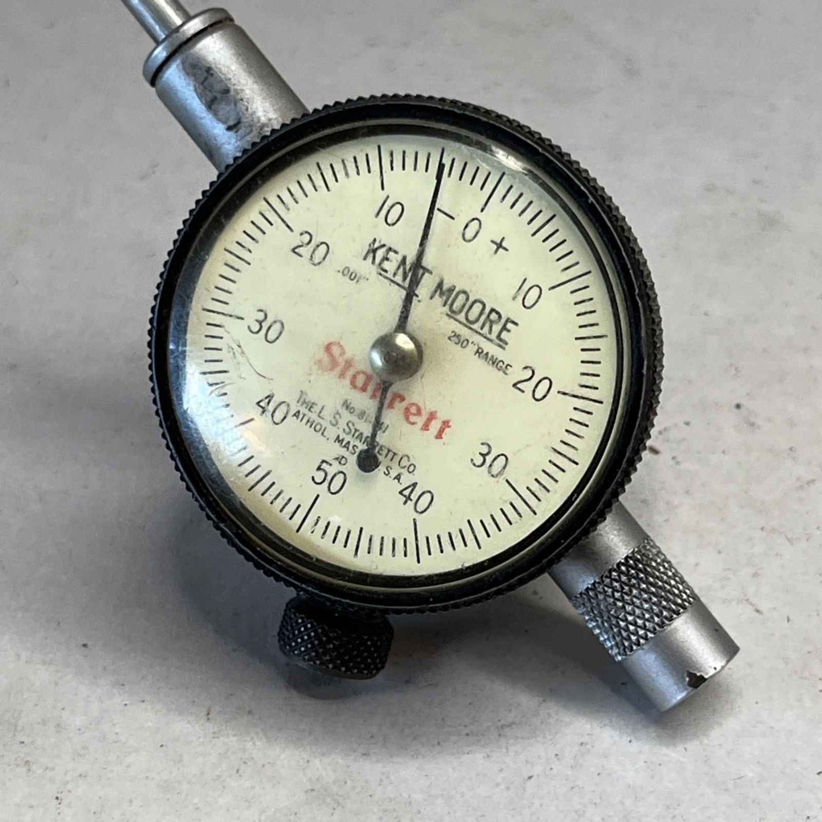 Vintage Starrett Dial Indicator 81-141 .001-.250” Range SL