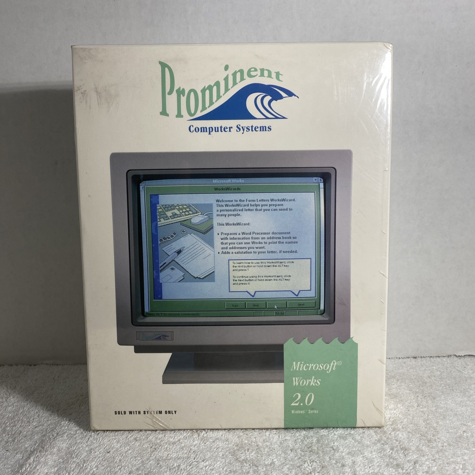 Microsoft Works 2.0 Windows Series Prominent Computer Systems 1991 5.25” & 3.5”
