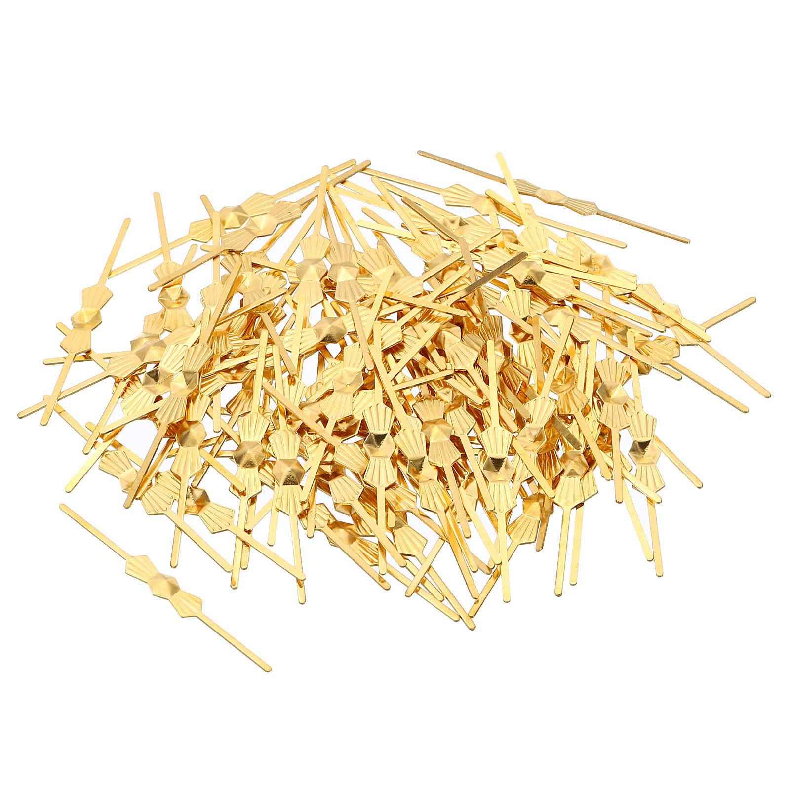 100Pcs 45mm/1.8" Length Chandelier Connector Clip Chandelier Bowtie Pin Golden