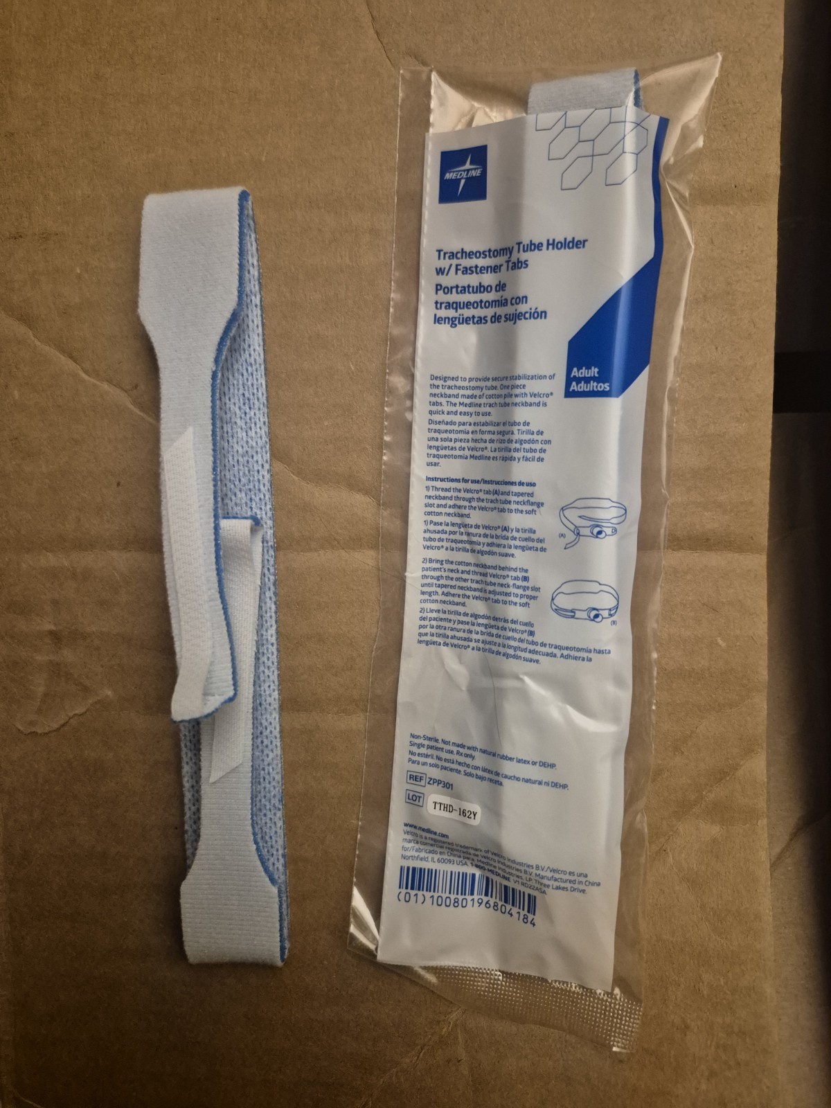 Adult Tracheostomy Tube Holder Foam Non-Adjustable, 1-piece ZPP301. FREE S&H!