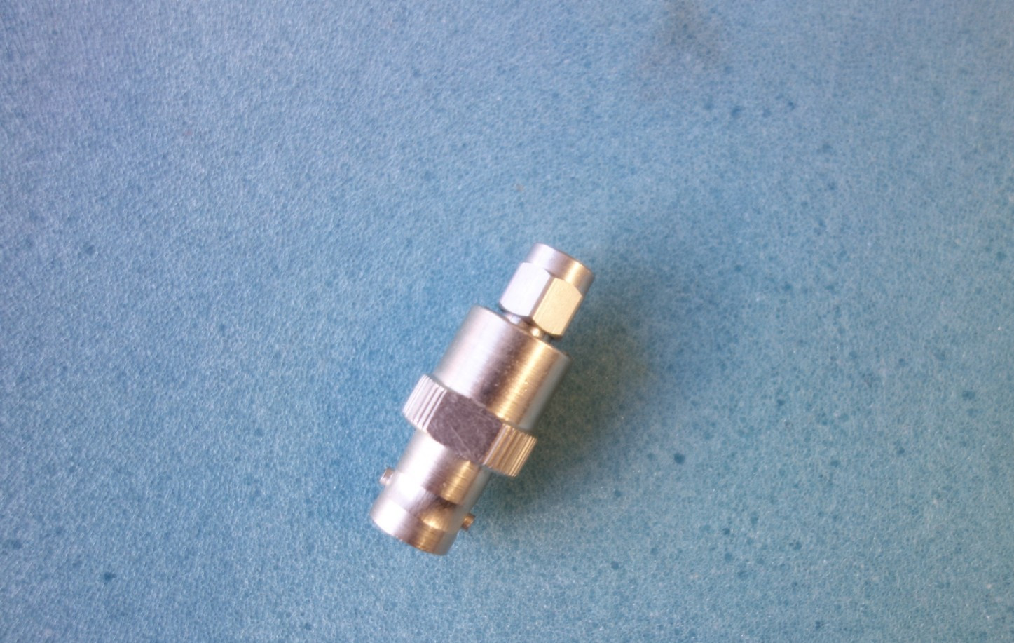 RF Adapter SMA Male to BNC Female 50 ohm MACOM 3282-2241-00 USA Made Mil Spec
