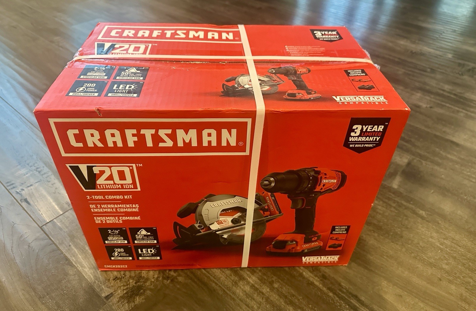 Craftsman V20 2-Tool Cordless Combo Kit Drill & Circular Saw CMCK202C2 - NEW