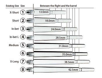 FIT FLIGHT GEAR NORMAL SPINNING DART SHAFTS