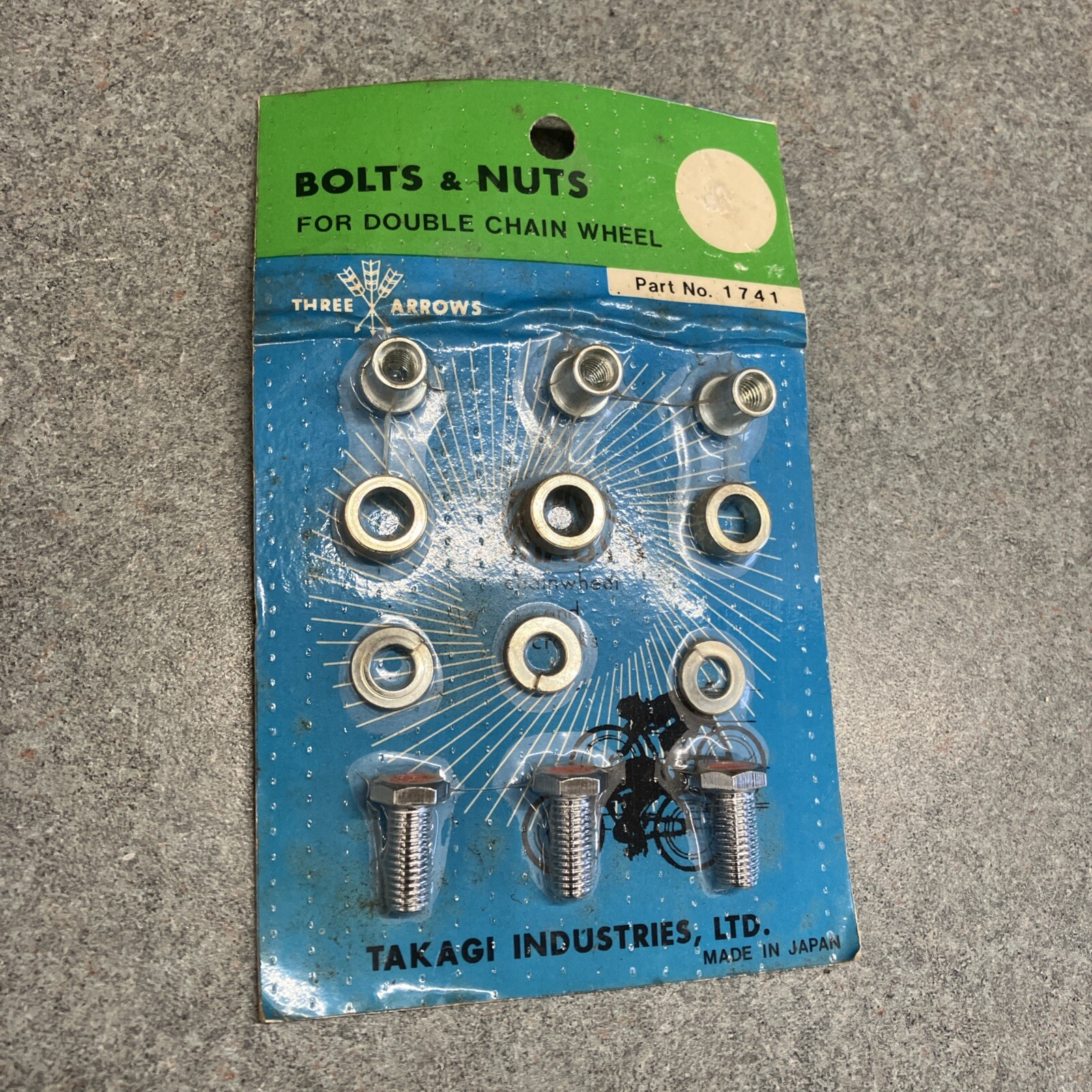 Vintage Tamagotchi Industries Bolts& Nuts For Double Chain Wheel-NOS-