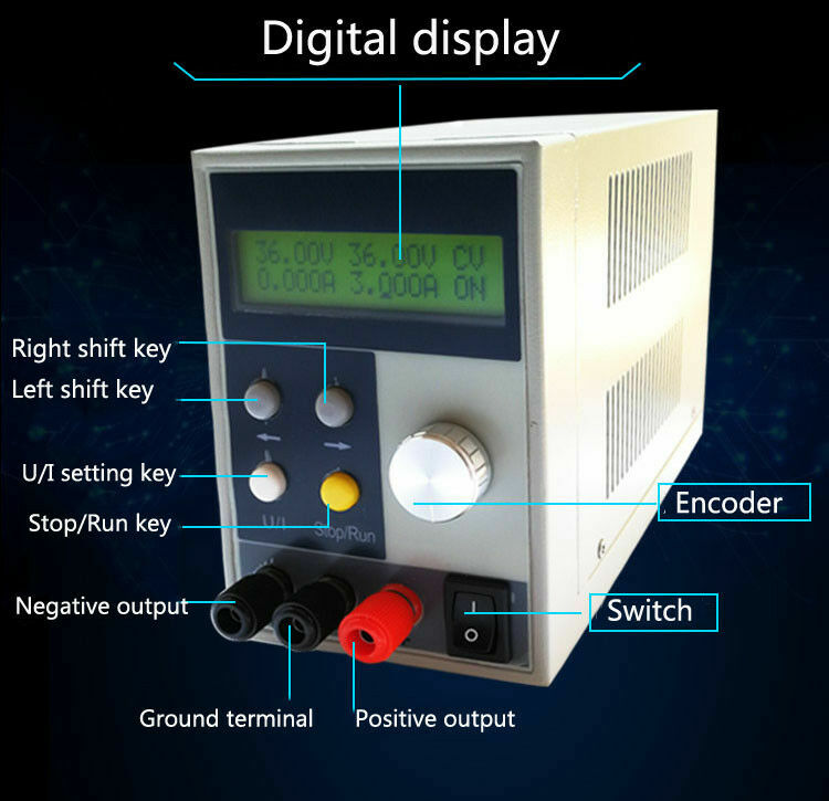 Precision Digital adjustable power supply Programmable Power Supply 1000V/0.1A
