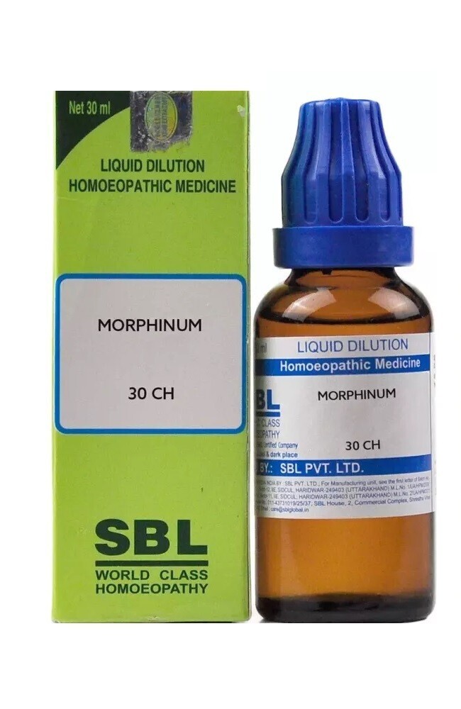 SBL Homeopathy Morphinum  30 CH (30ml Each) Dilution