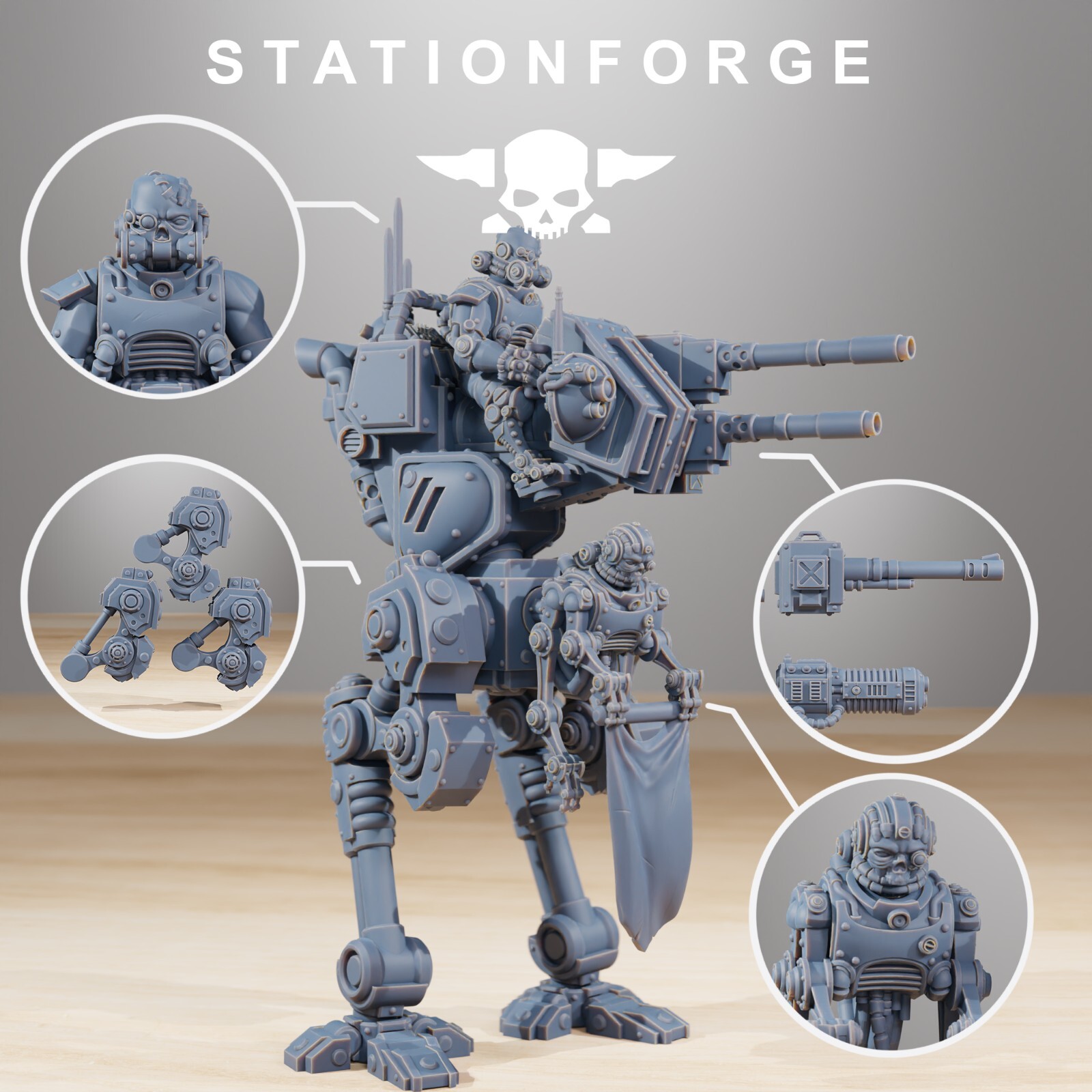 Scavenger Walker, Tech Strider, Mech Division, Station Forge