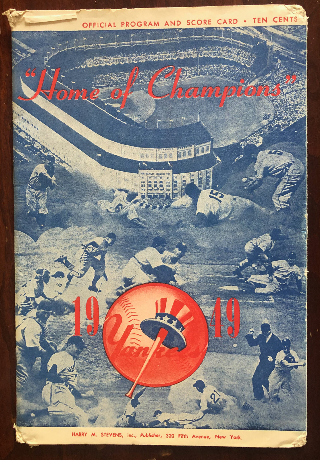 May 25,1949 Detroit Tigers  vs. New York Yankees Scorecard