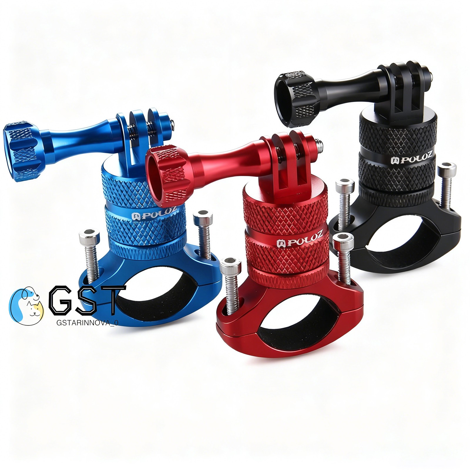 360 Degree Rotation Bike Aluminum Handlebar Adapter Mount For GoPro HERO 13 12-8