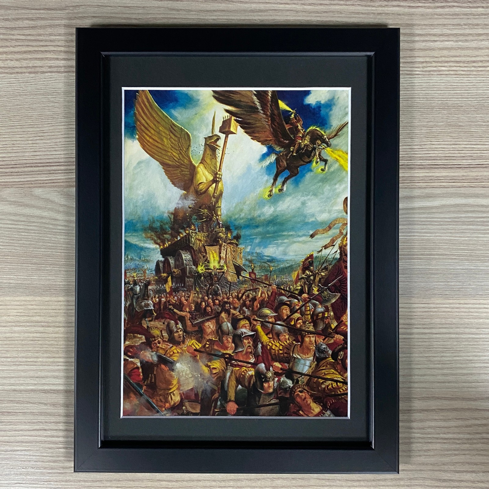 THE EMPIRE WAR ALTAR FRAMED ART SIGMAR WARHAMMER AGE OF SIGMAR OLD WORLD AOS