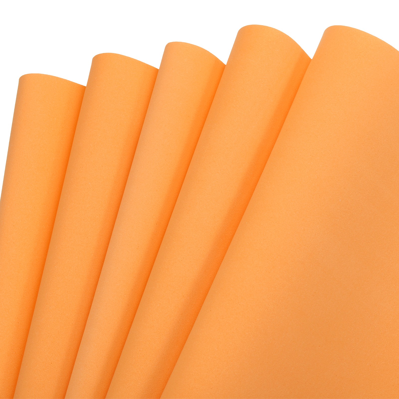 EVA Foam Sheets Orange 19.7 Inch x 19.7 Inch 1mm Thick Crafts Sheets 5Pcs