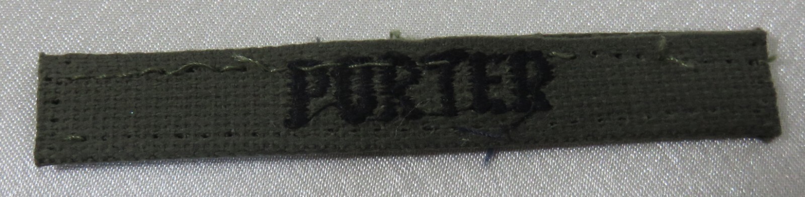 U.S. Army Name Patch PORTER  3-5/8” X 1-5/8”