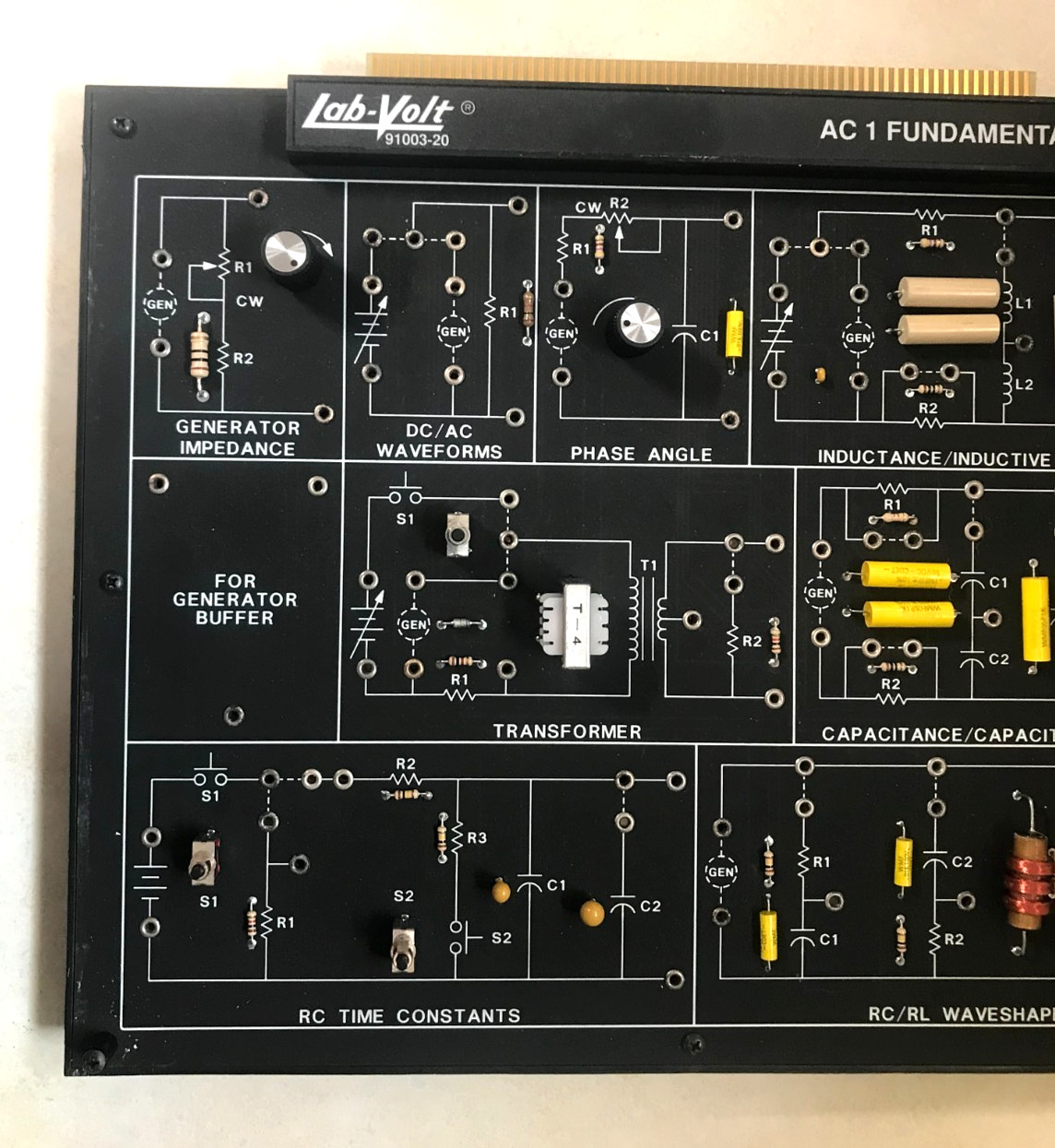 LAB-VOLT 91003-20 AC Fundamentals 1 Device Board