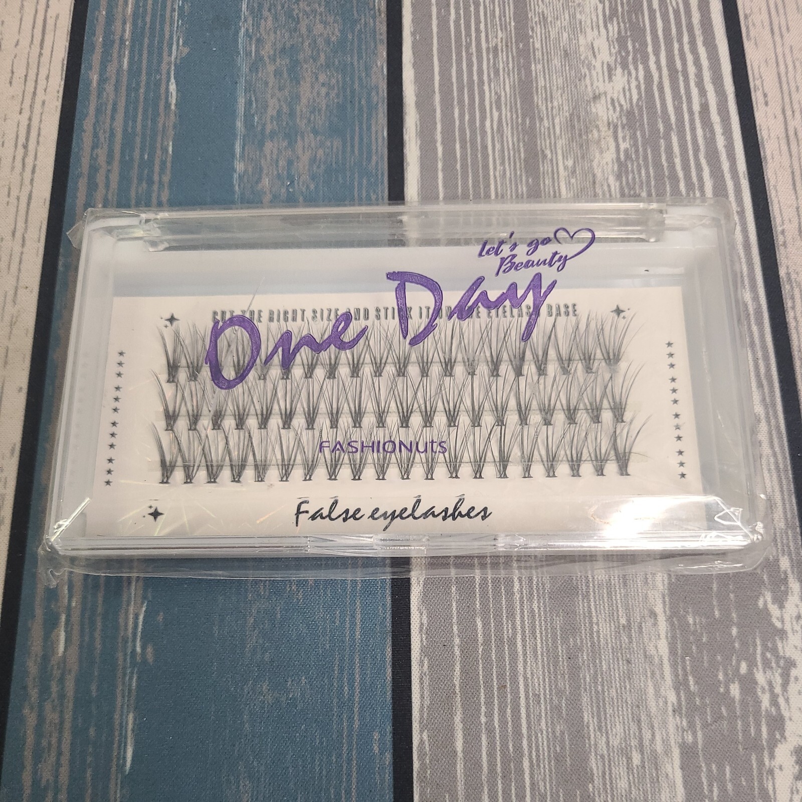 Lets Go Beauty One Day Lashes False Eyelashes 12MM Faux Mink Wispy Long Fake Eye