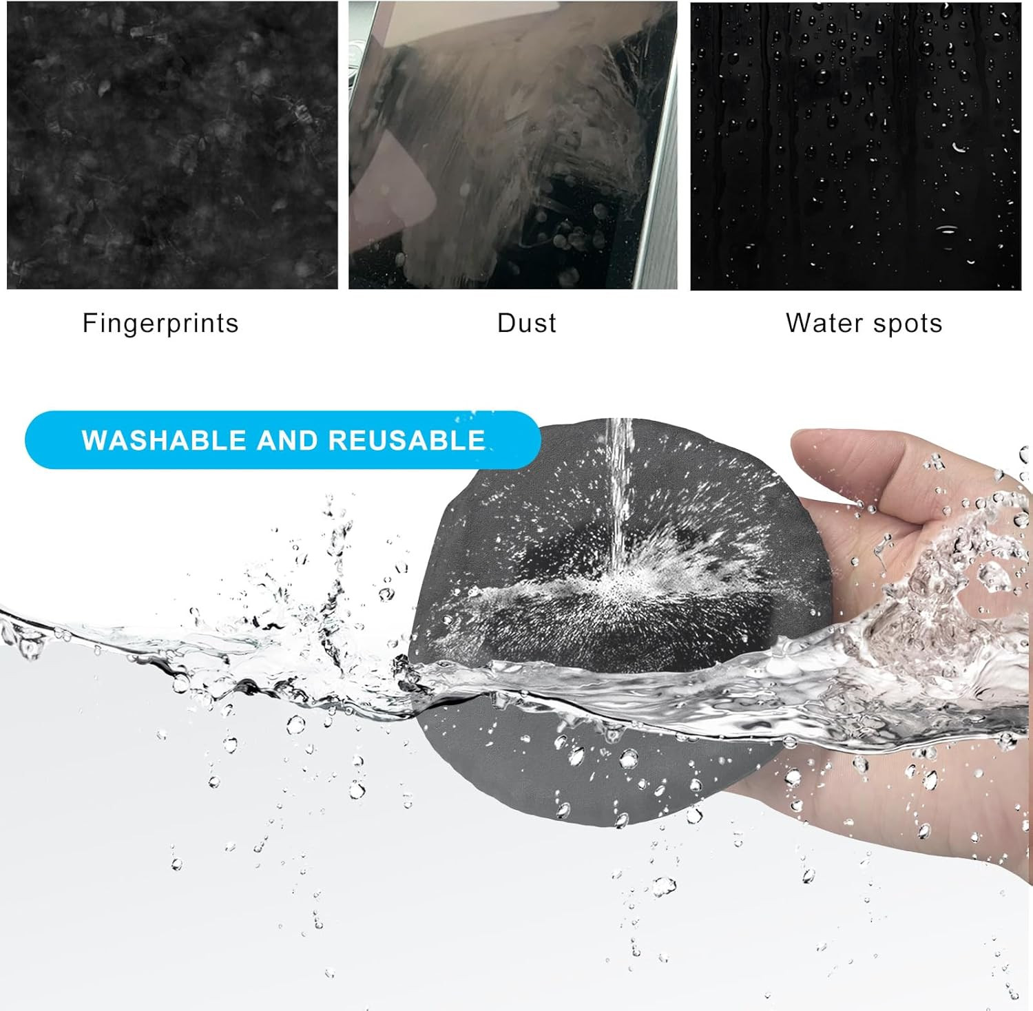 Car Screen Cleaner, Microfiber Auto Screen Cleaning Pad, Foldable Touch Screen C