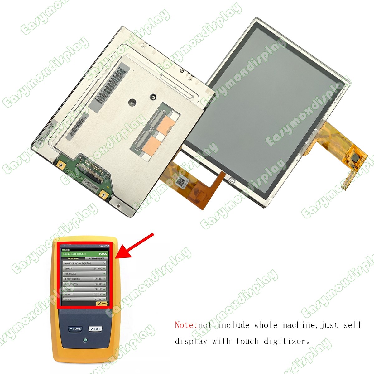 LCD Screen Display Touch Screen For Fluke Networks DSX-5000 DSX-8000