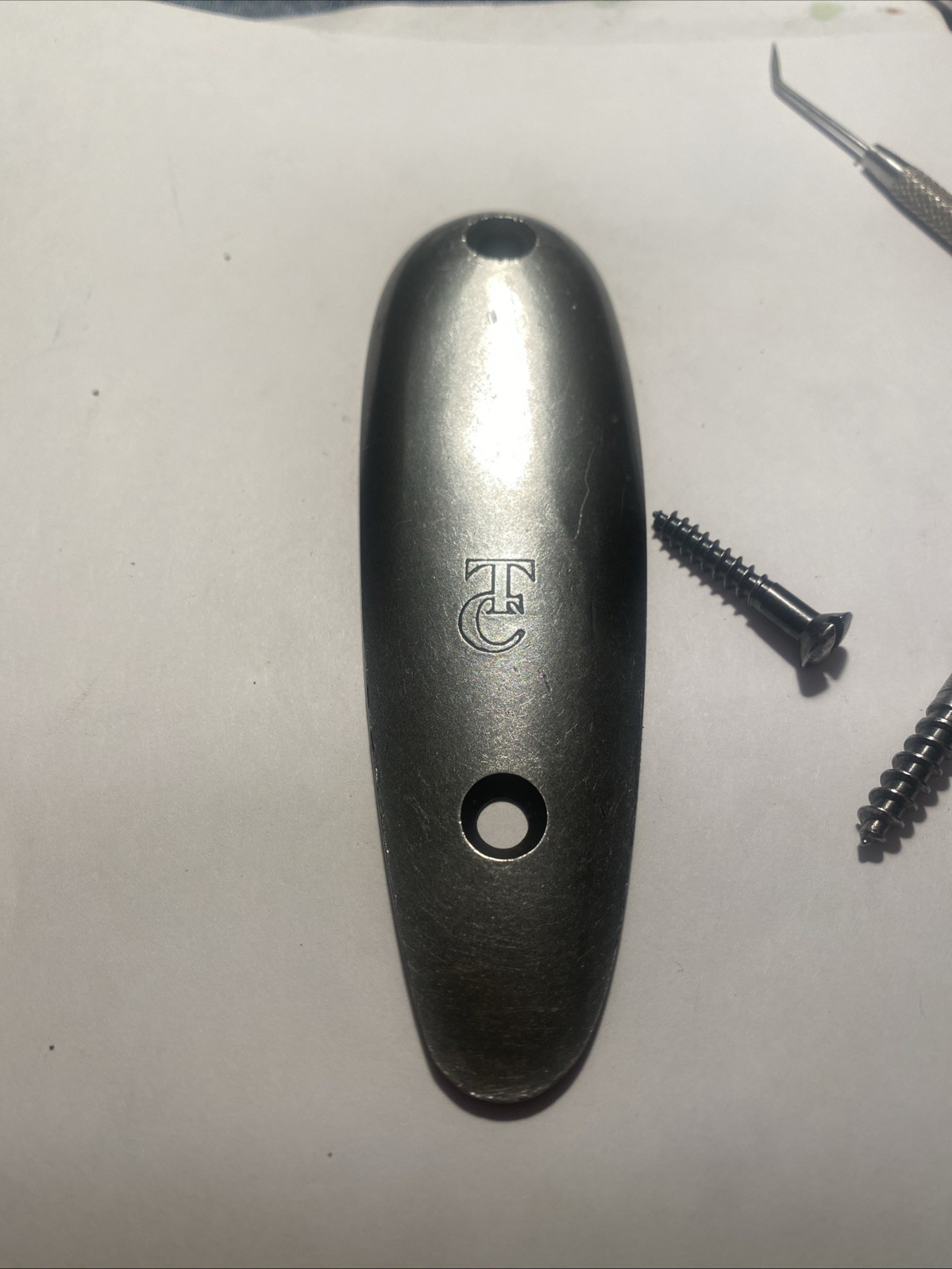 Thompson Center Renegade Muzzleloader  Metal Butt Plate With Screws