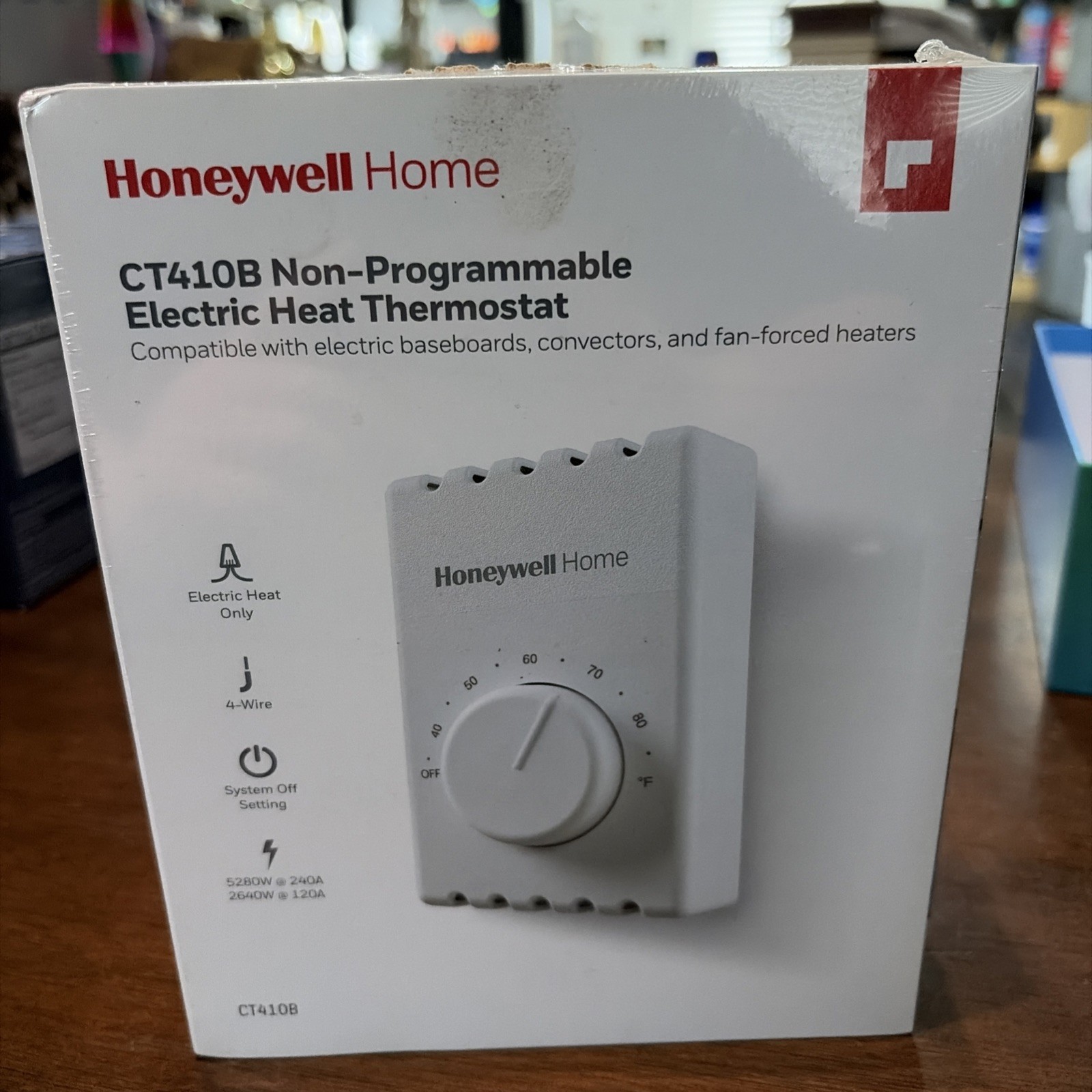 Honeywell Home CT410B Manual 4 Wire Premium Baseboard Thermostat CT410