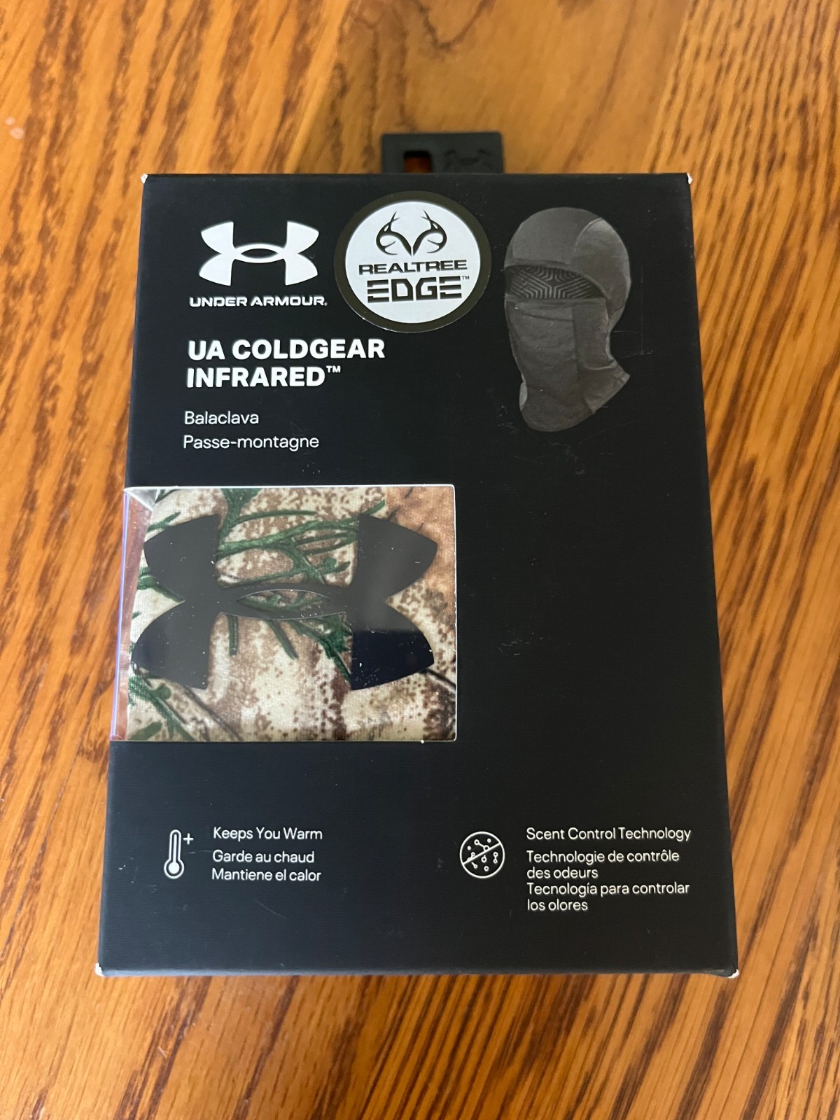 NWT Mens Under Armour Coldgear Infrared Realtree Edge Camo Balaclava OSFA