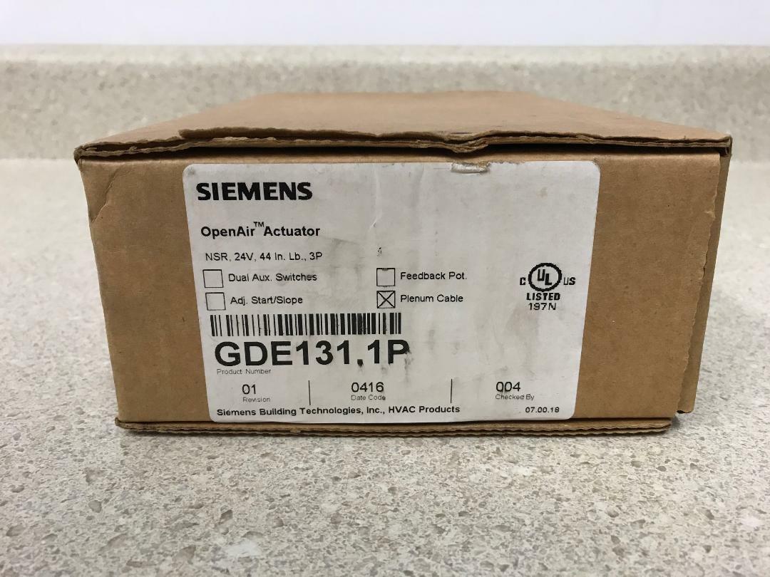 Siemens GDE131.1P Open Air Actuator NEW