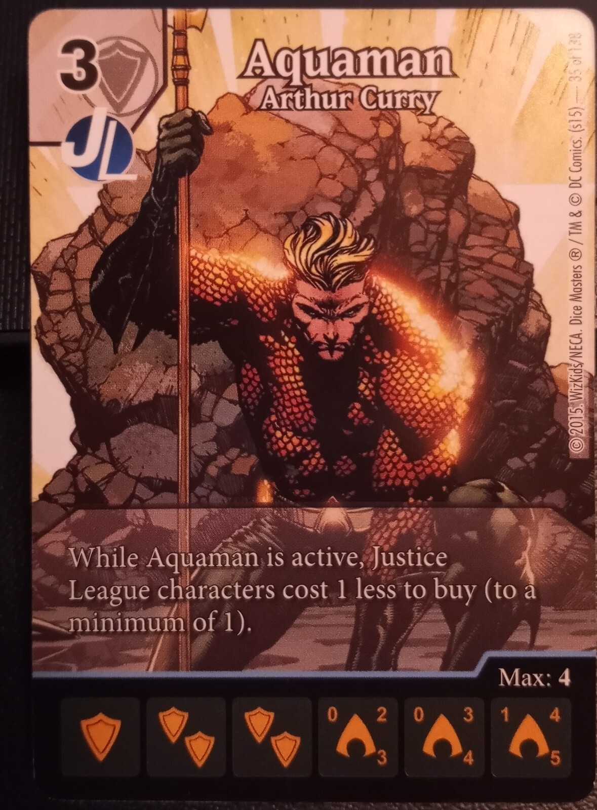 Dice Masters - Aquaman - Arthur Curry - alt art - OP Promo