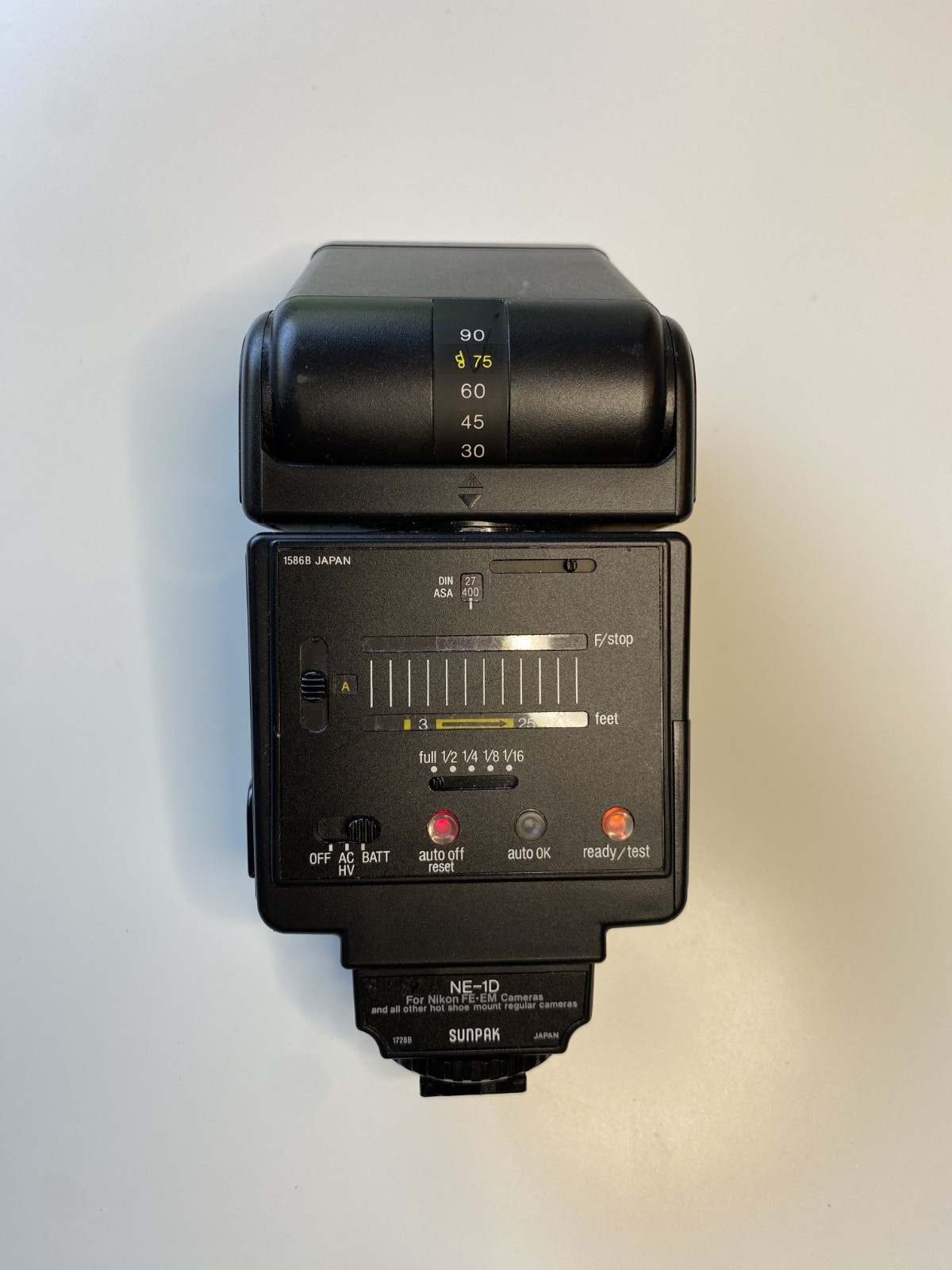 Sunpak Auto 422D Thyristor Camera Flash for Nikon FG "Works"