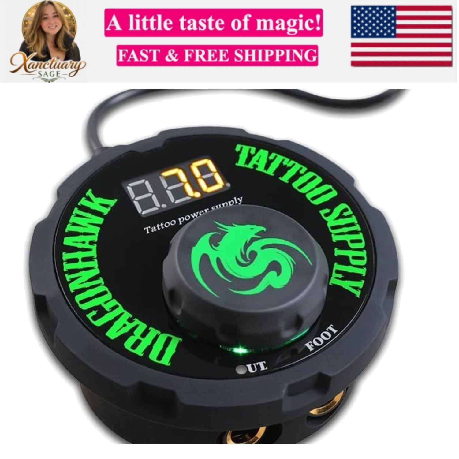 Airfoil Tattoo Power Supply for Tattoo Machine Tattoo Artists P087