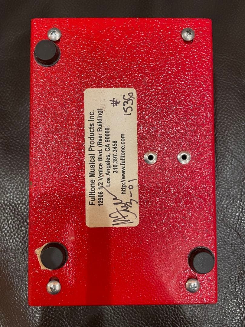 Fulltone '69 Fuzz Effects Pedal Red