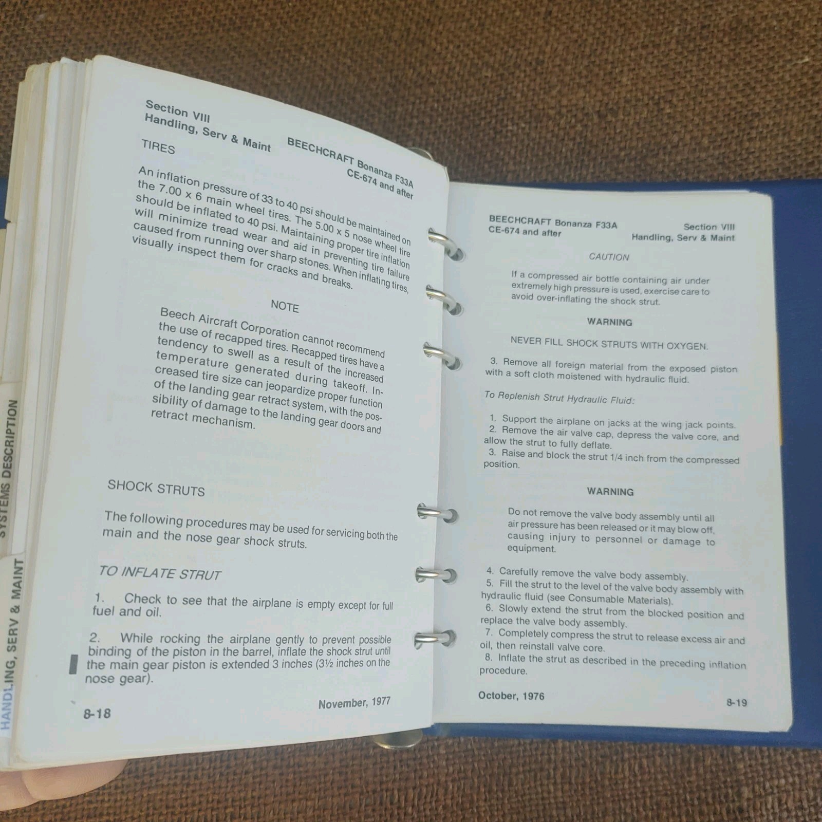 Beechcraft F33A & F33C Bonanza Pilot’s Operating Manual