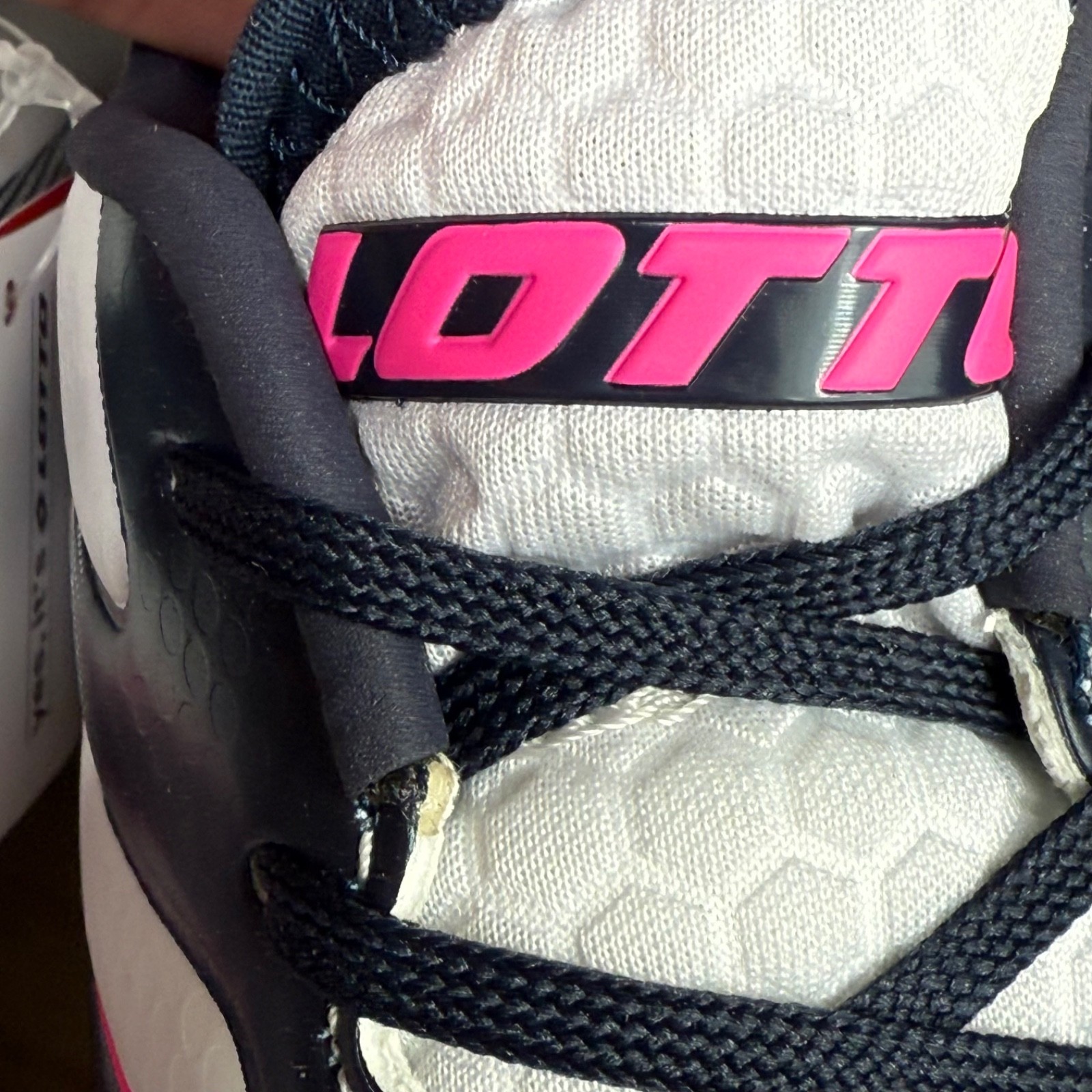 Lotto Maestro 100 IV FG Mens Soccer Cleats All White Navy Vivid Fuchsia 9 NWT