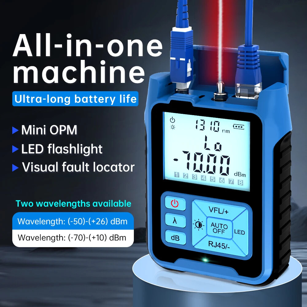 Optical Power Meter Visual Fault Locator Network Cable Optical Fiber Tester