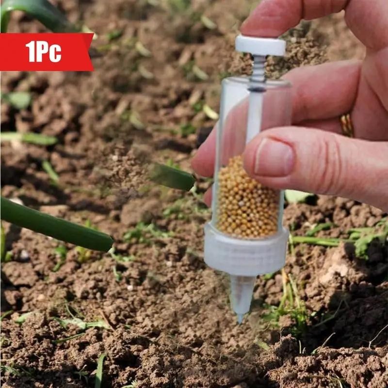 Handheld Seed Dispenser Mini Manual Seeder Tool Garden Planting Supply