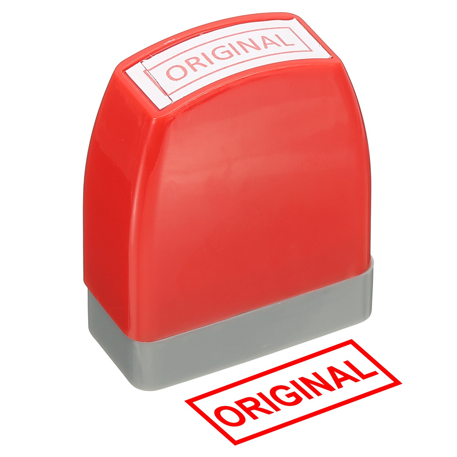 Original Time Notice Stamp, Office Stamp Pre Inked Stamp, Red