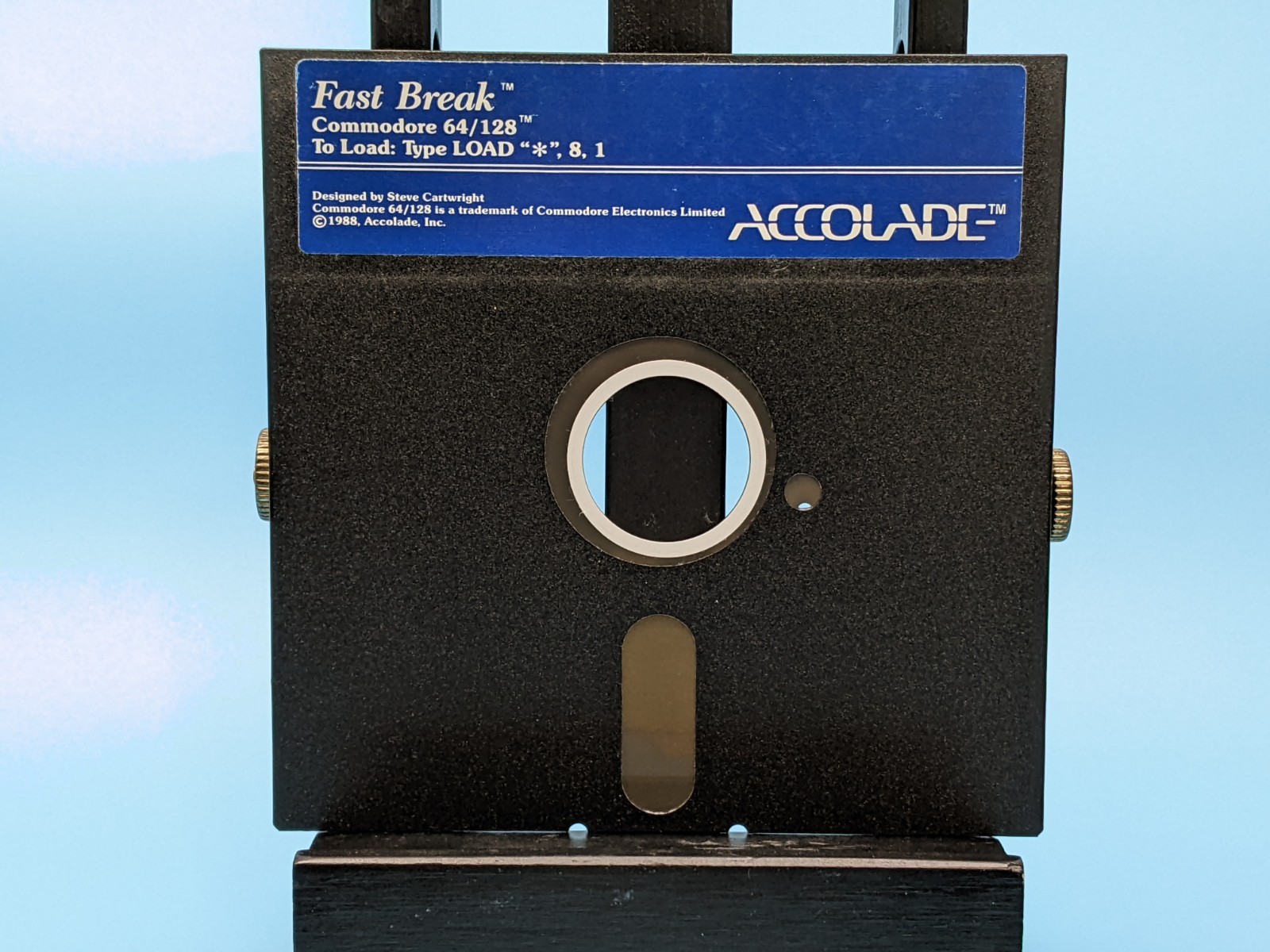 Fast Break Accolade 5.25 Floppy Commodore 64/128: Vintage 1988 / Untested