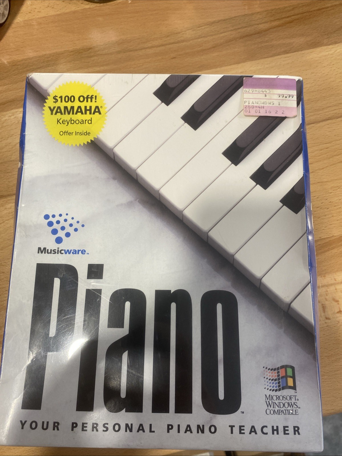 Vintage 1993 Musicware Piano New Sealed Microsoft Windows Compatible 3.5" disc's